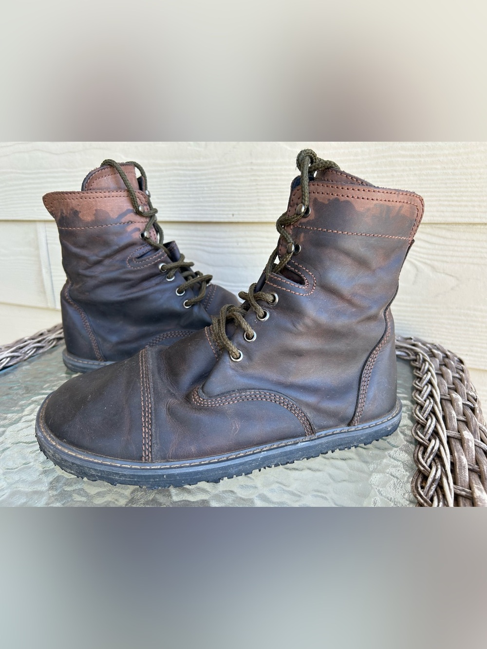 Mens $499 BAREFOOT BRUIN (Made in USA) Leather Zero Drop Minimalist Boot 10 - Picture 13 of 14
